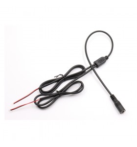  best selling  dc5521 female to 2 bare splitter black cable  heat-resistant